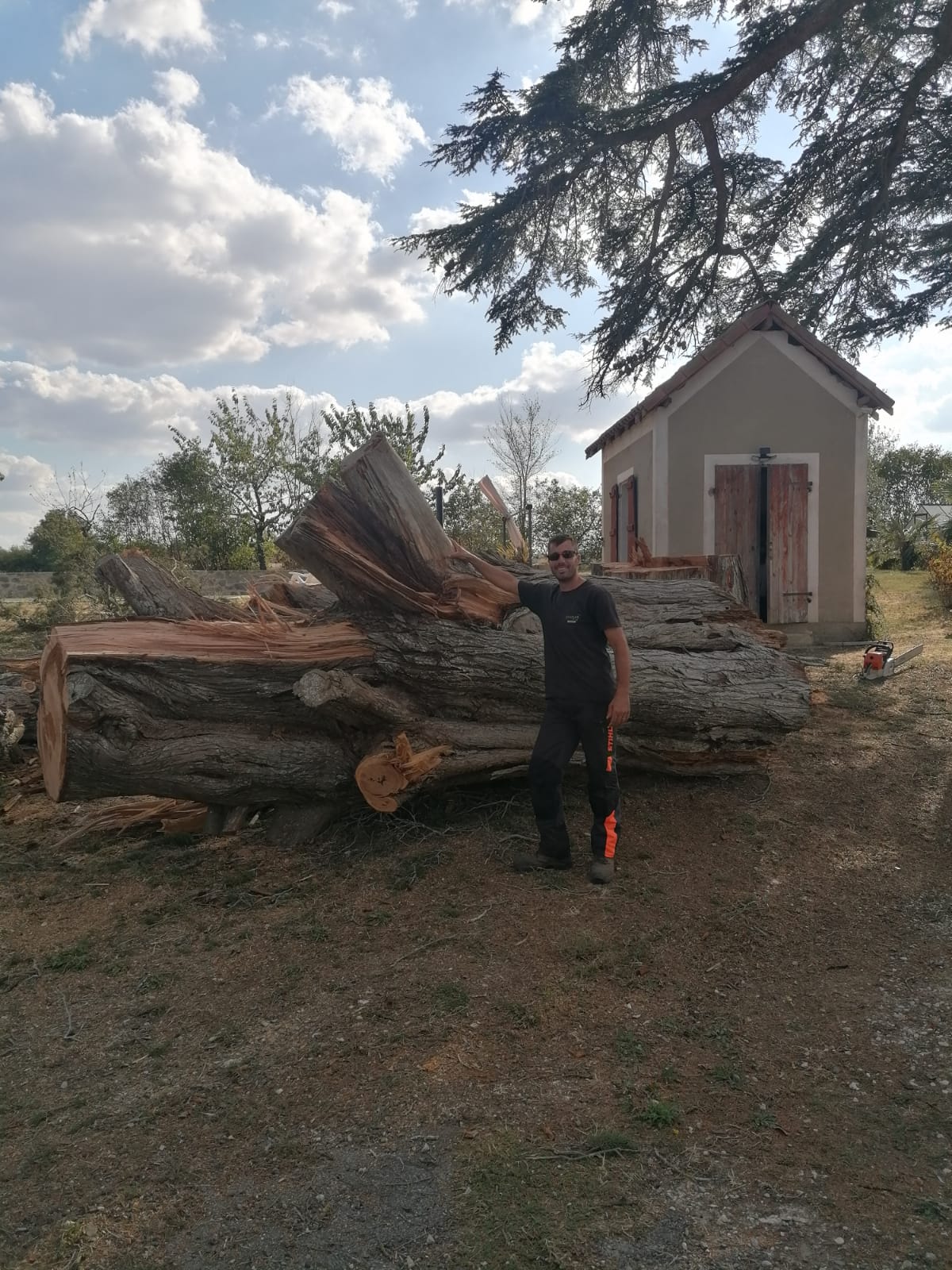 Nicolas paysage à Saint-Mariens